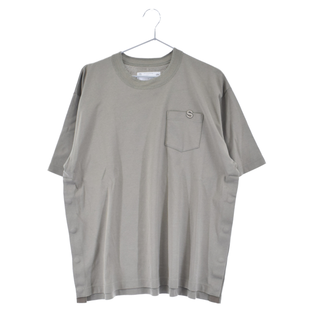 Sacai サカイ S Cotton Jersey T-Shirt 半袖クルーネック半袖Tシャツ カーキ 23-03029M | フリマアプリ ラクマ