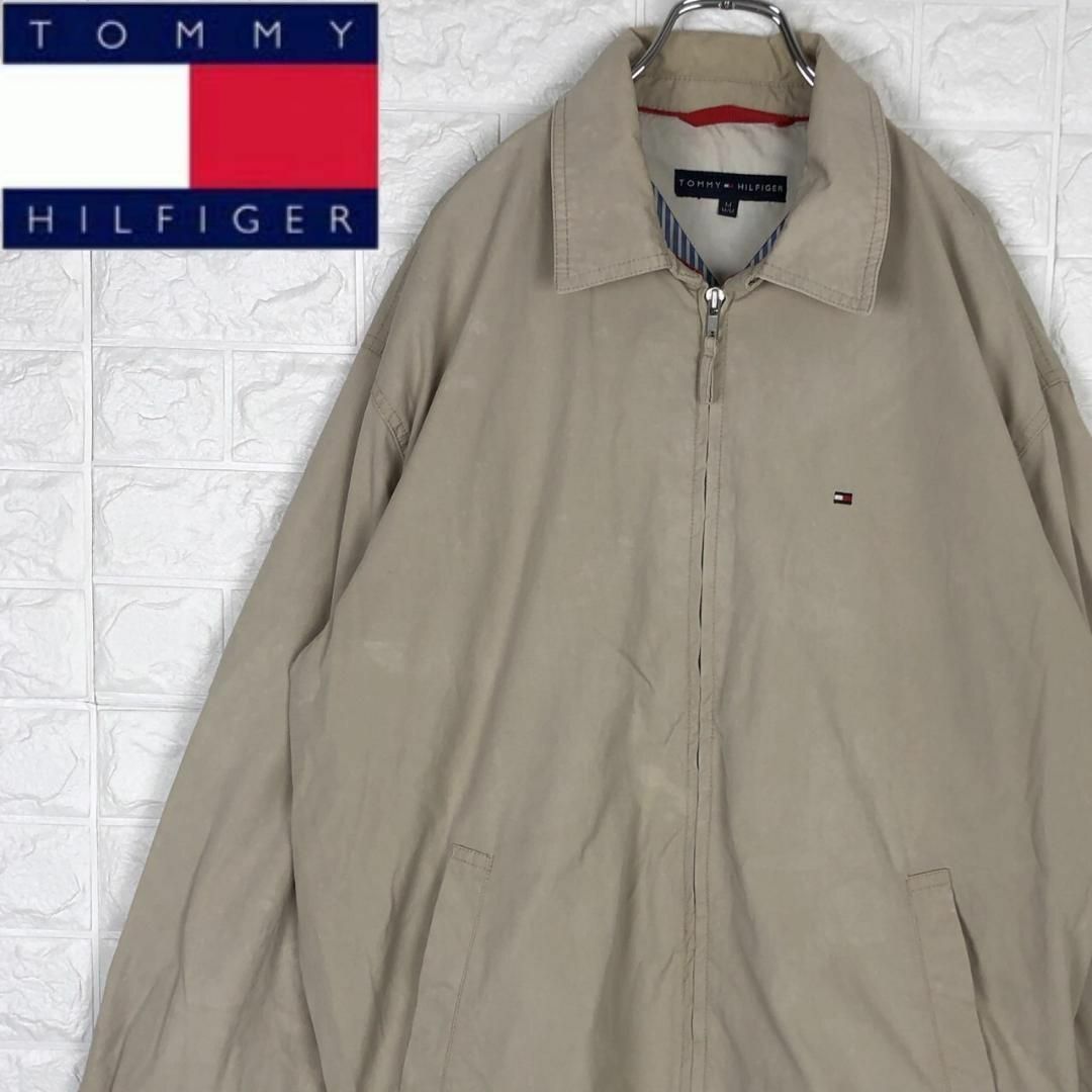 TOMMY HILFIGER(トミーヒルフィガー)のトミーヒルフィガー オーバーサイズ ブルゾン スイングトップ 刺繍フラッグロゴ メンズのジャケット/アウター(ブルゾン)の商品写真