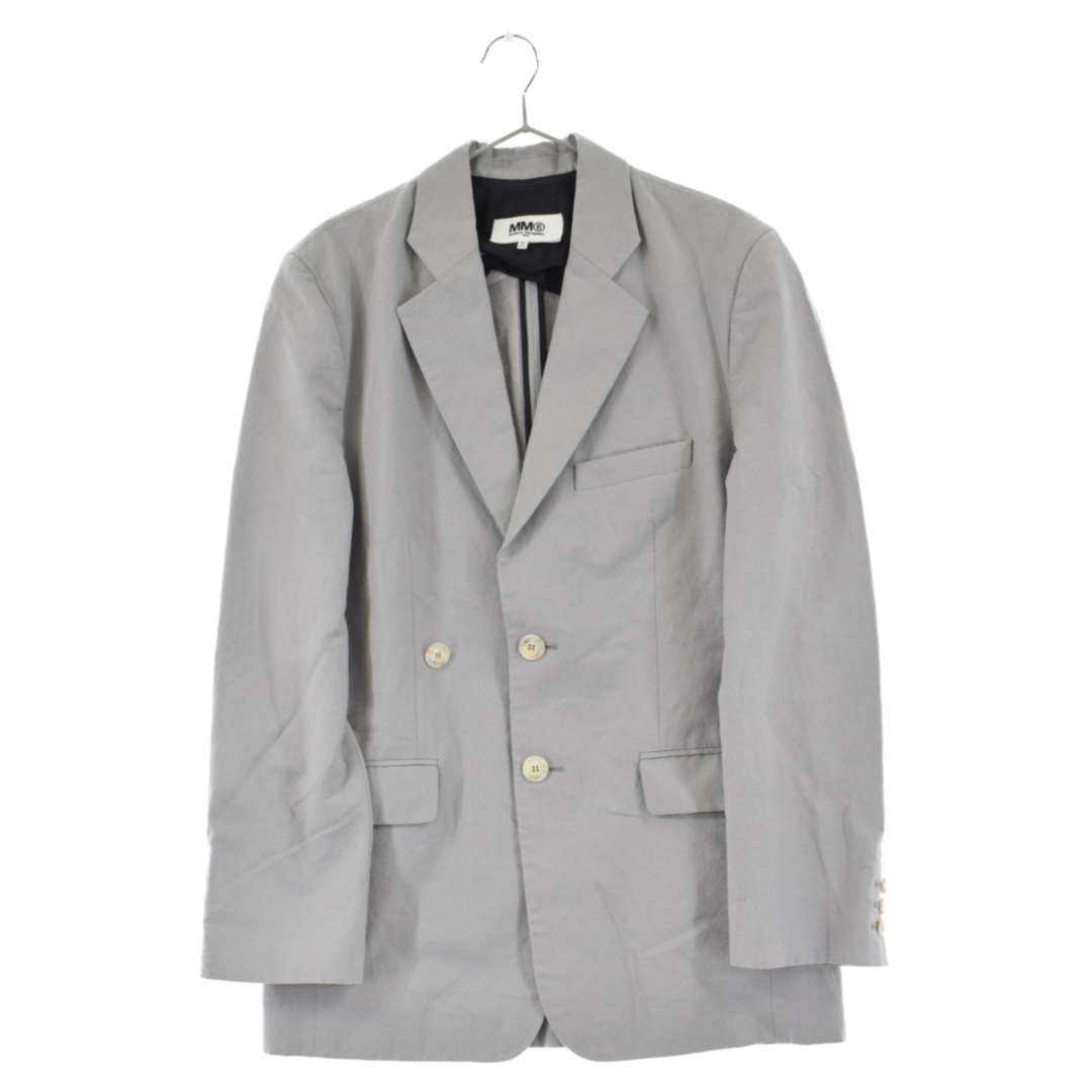 MM6 Maison Margiela エムエムシックスメゾンマルジェラ 23SS Single Breasted Blazer S52BN0113 シングルブレスト テーラードジャケット センターベント ブレザー ジャケット グレー