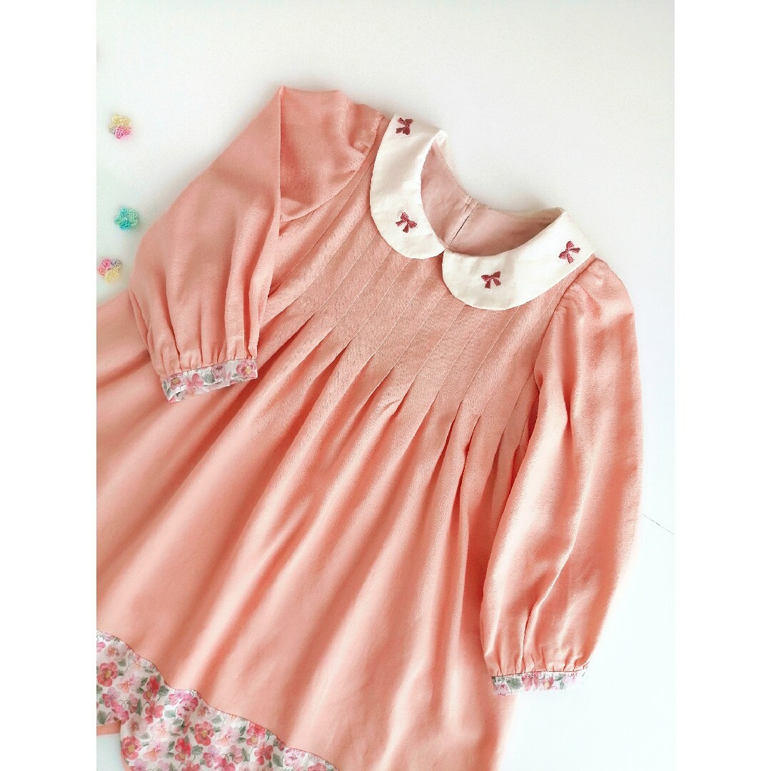 あいこさま ᵗᑋᵃᐢᵏ ᵞᵒᵘ◡̈* タックワンピース キッズ/ベビー/マタニティのキッズ服女の子用(90cm~)(ワンピース)の商品写真