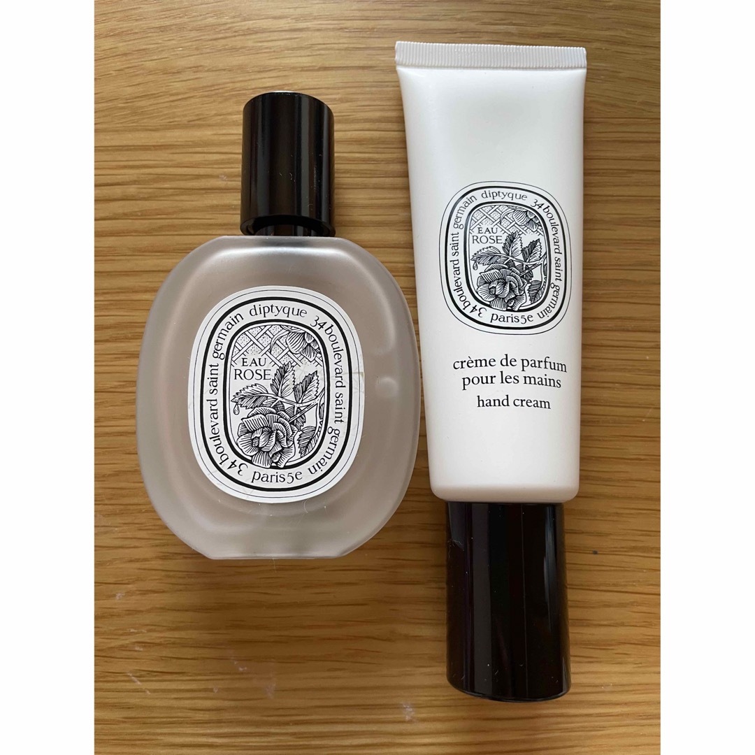 diptyque ヘアフレグランス　ハンドクリーム　オーローズ香水