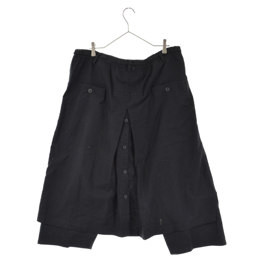 Yohji Yamamoto(ヨウジヤマモト)のYohji Yamamoto POUR HOMME ヨウジヤマモト プールオム 20SS COTTON TWILL RAP PANTS コットンツイル ラップパンツ ブラック HN-P07-002 メンズのパンツ(その他)の商品写真