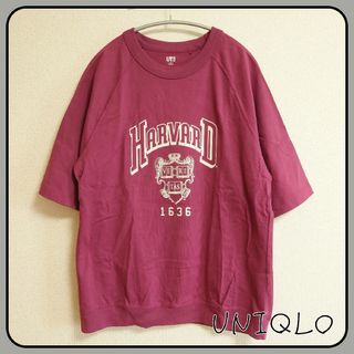 ユニクロ(UNIQLO)のUNIQLO★UNIVERSITY LOGO UT　HARVARDプリント(Tシャツ/カットソー(半袖/袖なし))