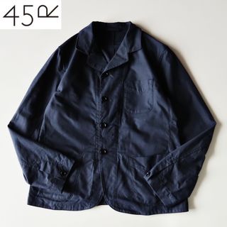 美品 45R 平織りコットンのシャツジャケット 3 ベージュ系 45rpm