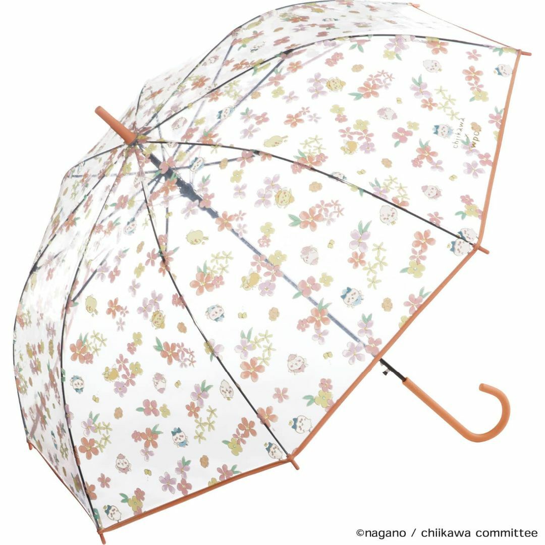 色:オレンジWpc. 雨傘 ちいかわ ビニール傘 妖精柄 オレンジ 61cm