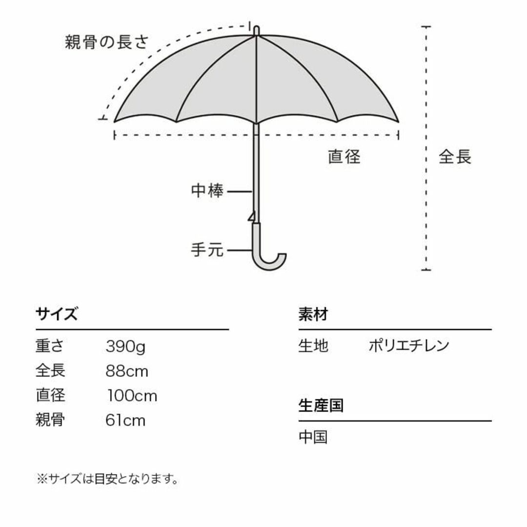 色:オレンジWpc. 雨傘 ちいかわ ビニール傘 妖精柄 オレンジ 61cm 6