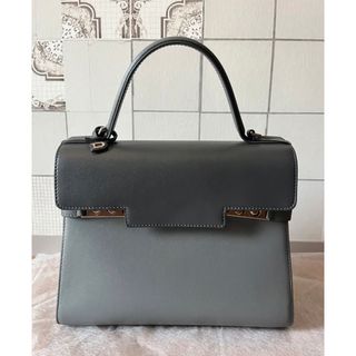 デルヴォー(DELVAUX)の極美品　ケア済みDELVAUX タンペートMMグレー デルヴォー　デルボー(ハンドバッグ)