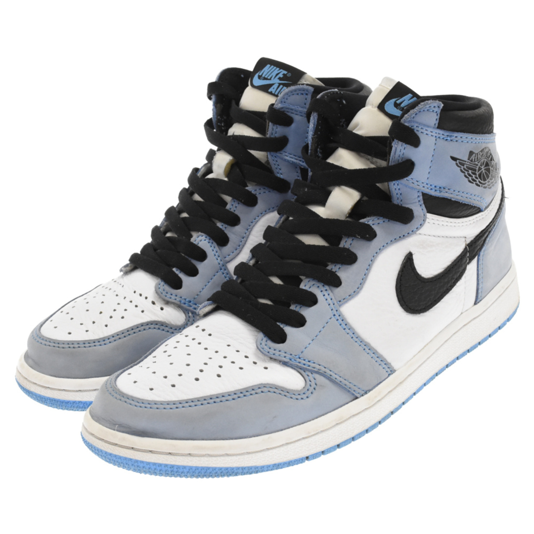 NIKE ナイキ AIR JORDAN 1 RETRO HIGH OG UNIVERCITY BLUE エアジョーダン1ハイユニバーシティーブルー ハイカットスニーカー シューズ 555088-134 US9/27.0cm