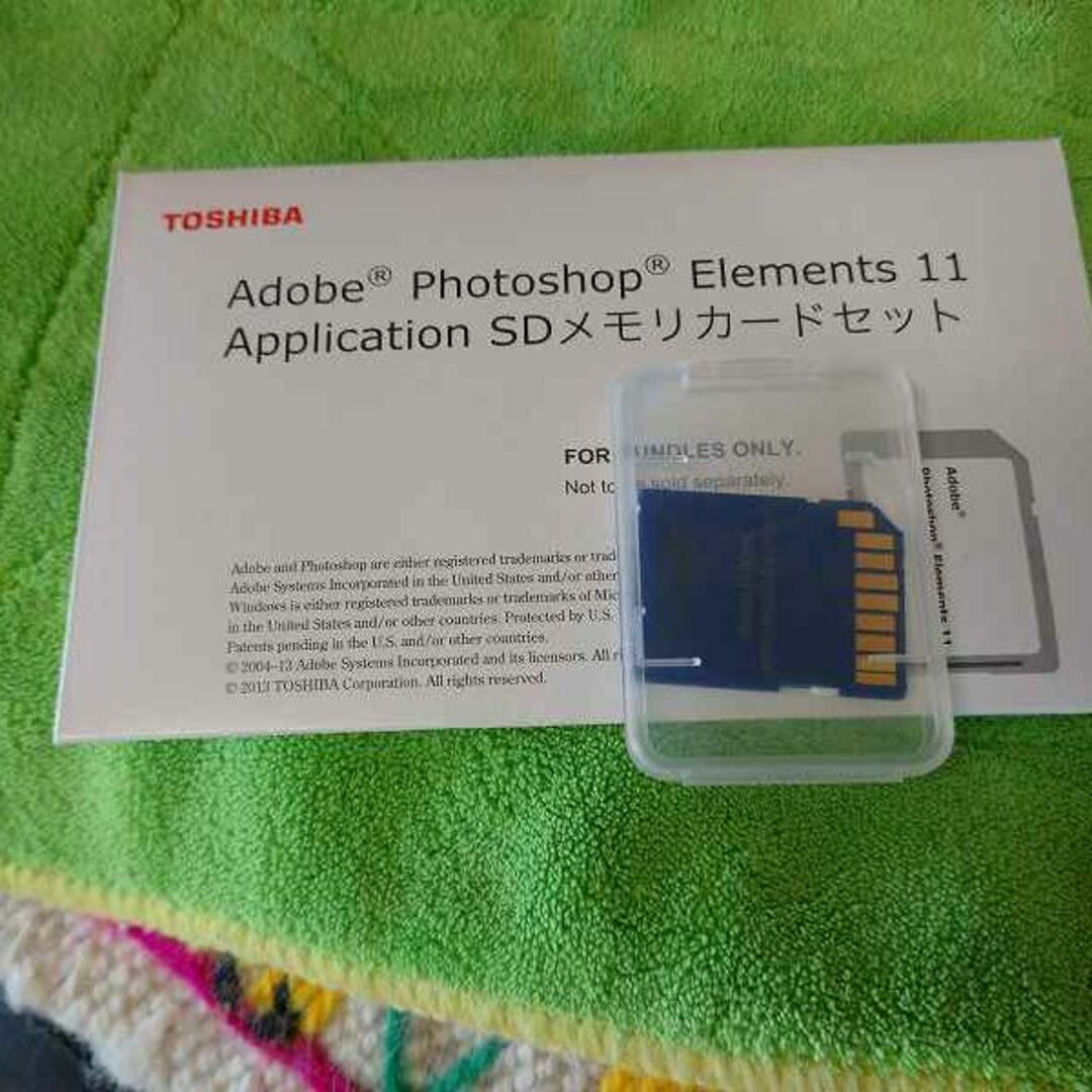 Adobe Photoshop Element 11 SDカードセット　未使用 スマホ/家電/カメラのPC/タブレット(その他)の商品写真