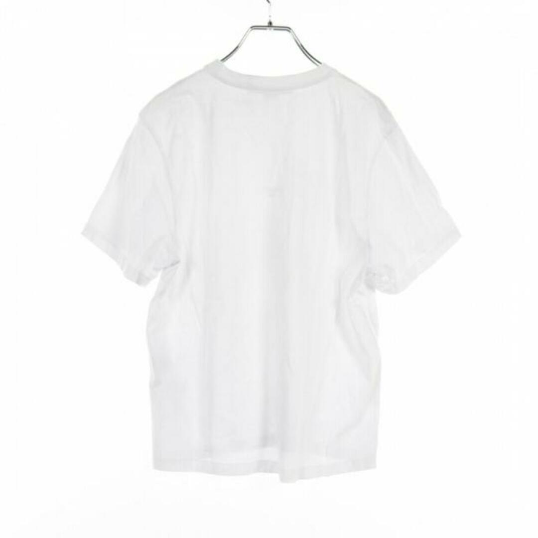 Tシャツ クルーネック 半袖 ロゴプリント コットン ホワイト 1