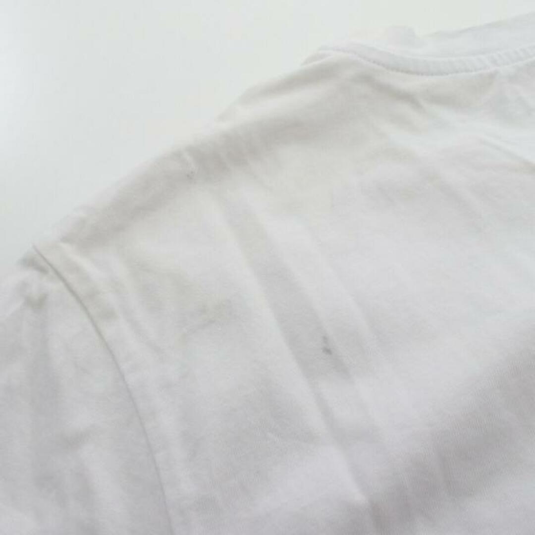 Tシャツ クルーネック 半袖 ロゴプリント コットン ホワイト 6