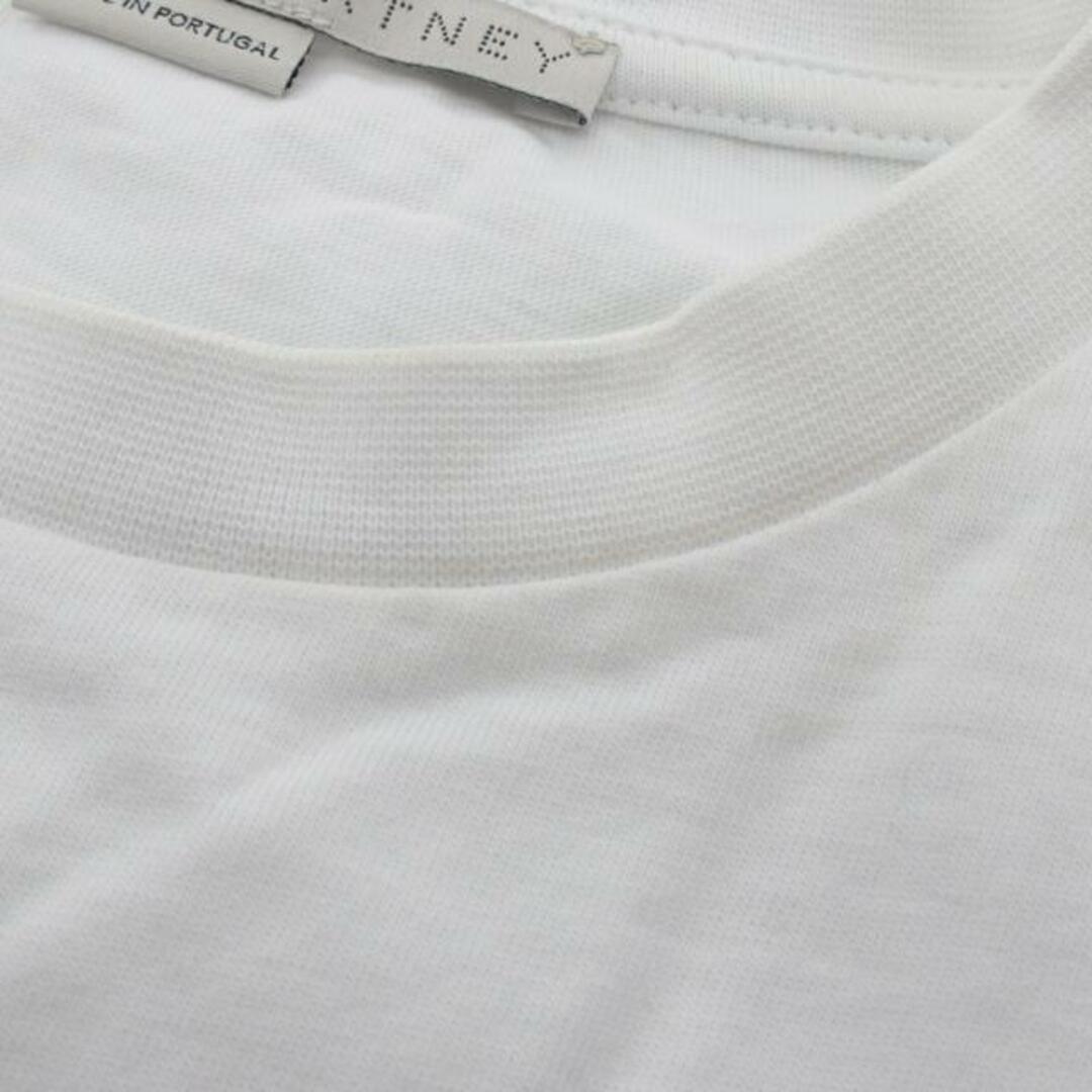 Tシャツ クルーネック 半袖 ロゴプリント コットン ホワイト 8