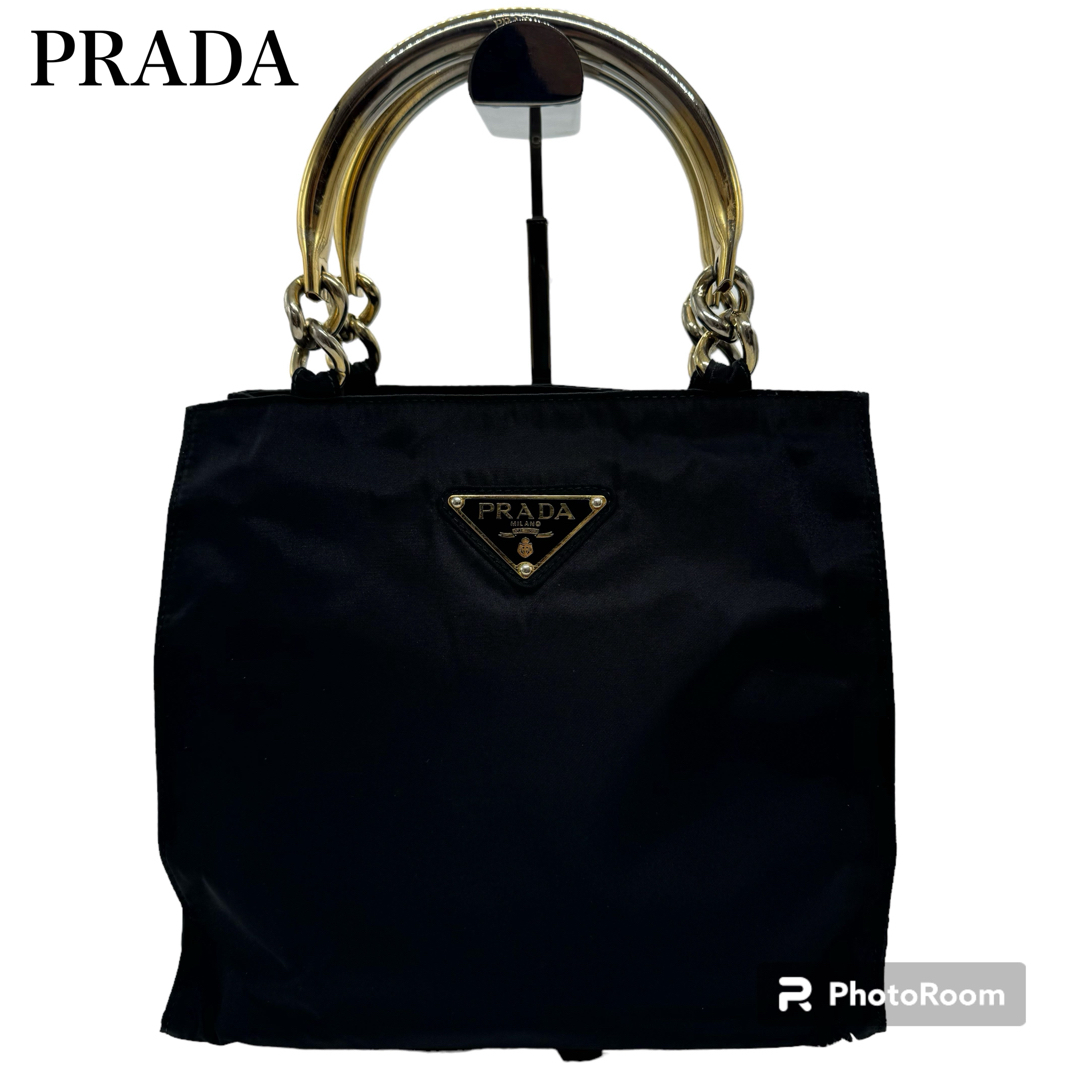 美品✨PRADA プラダ ハンドバッグ トートバッグ テスートナイロン 三角 ...