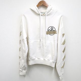 オフホワイト(OFF-WHITE)のオフホワイト パーカー TAPE ARROWS OVER HOODIE OMBB037R20E30002 ホワイト IT314401 中古(パーカー)