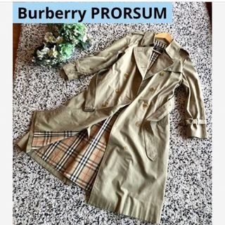 BURBERRY - バーバリープローサム✳︎イギリス製vintege裏面ノバ