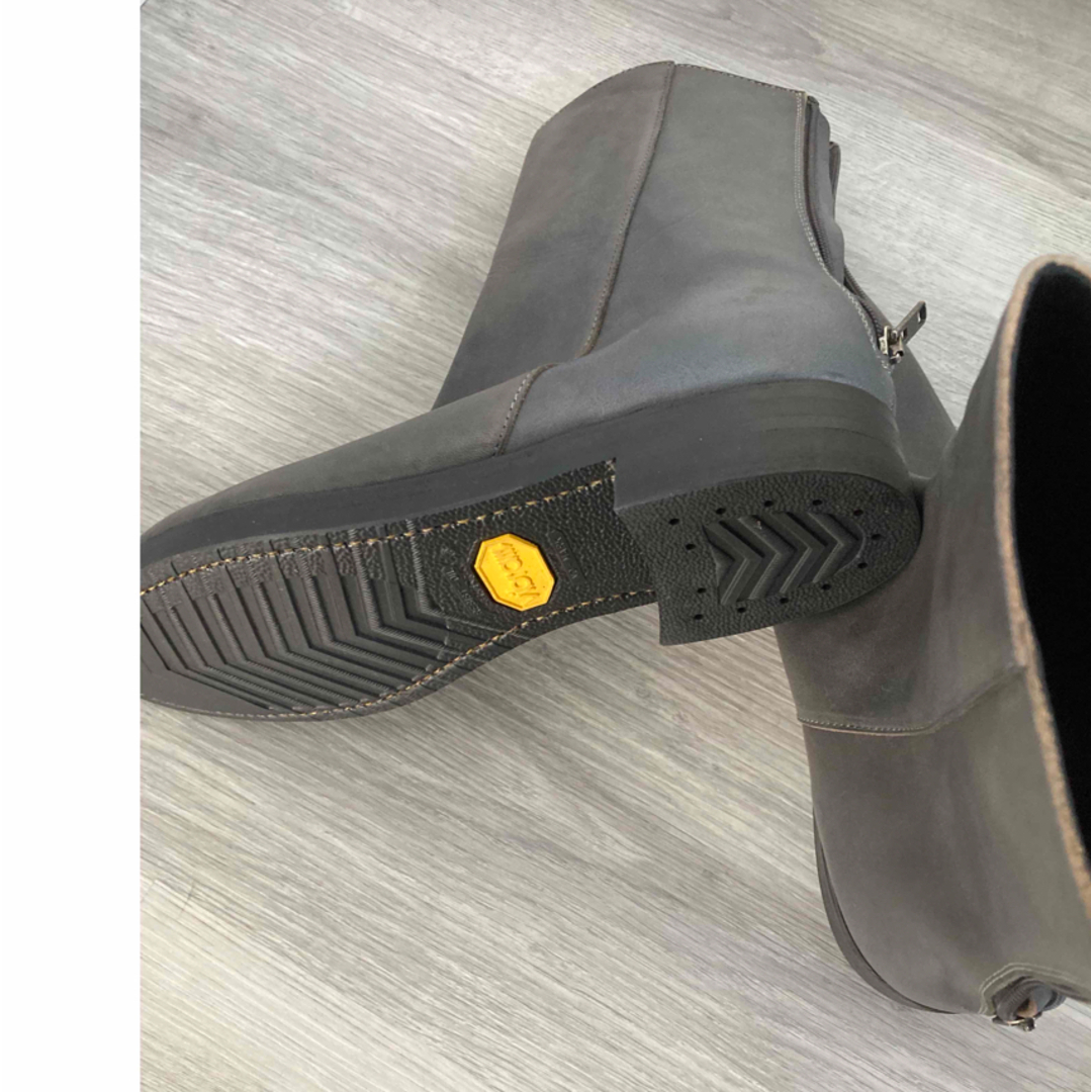 ripvanwinkle(リップヴァンウィンクル)のripvanwinkle 【r】ブーツ　コードバン　レザー　グレー　40 メンズの靴/シューズ(ブーツ)の商品写真