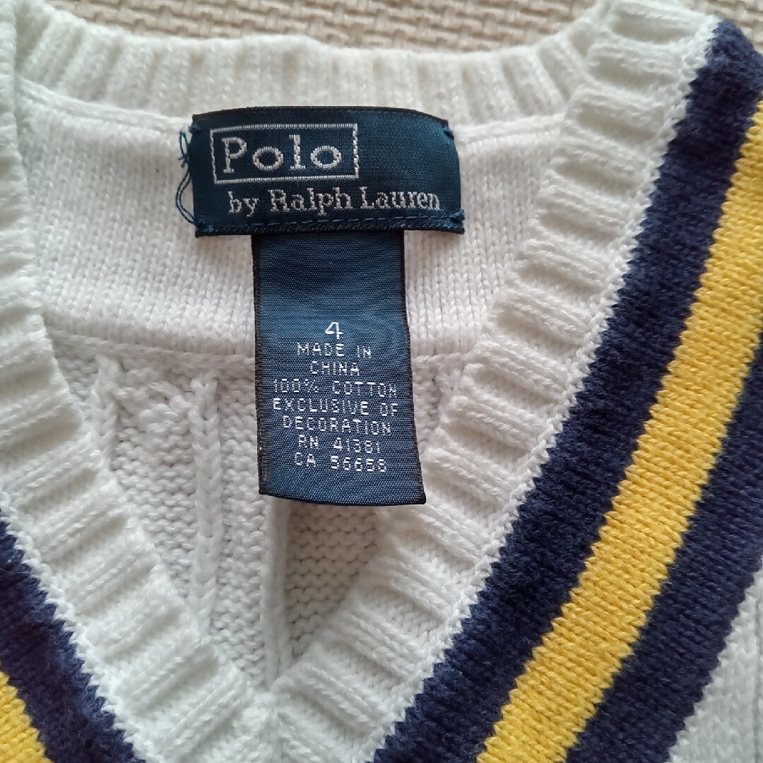 POLO RALPH LAUREN(ポロラルフローレン)のニットベスト キッズ/ベビー/マタニティのキッズ服男の子用(90cm~)(ニット)の商品写真