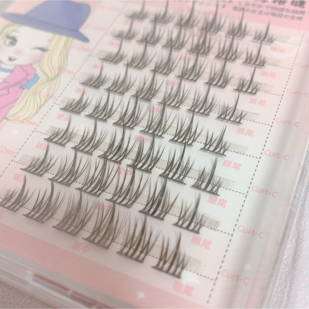 Diamond Lash(ダイヤモンドラッシュ)の【数量限定特別価格】新作48本❤︎ひまわりアイズ❤︎部分つけまつげ海外コスメ❤︎ コスメ/美容のベースメイク/化粧品(つけまつげ)の商品写真