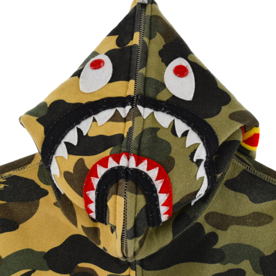 A BATHING APE シャークパーカー　フルジップ　1stカモ　 M４-新品に近い状態