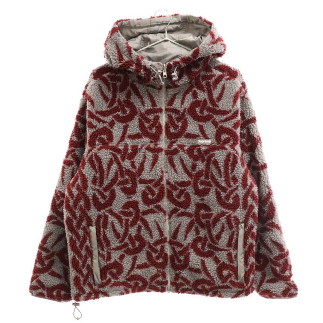 SUPREME シュプリーム 21AW Celtic Knot Reversible WINDSTOPPER Fleece Hooded Jacket セルティック ノット リバーシブル ウインドストッパー フリースフーデッドジャケット グレーのサムネイル