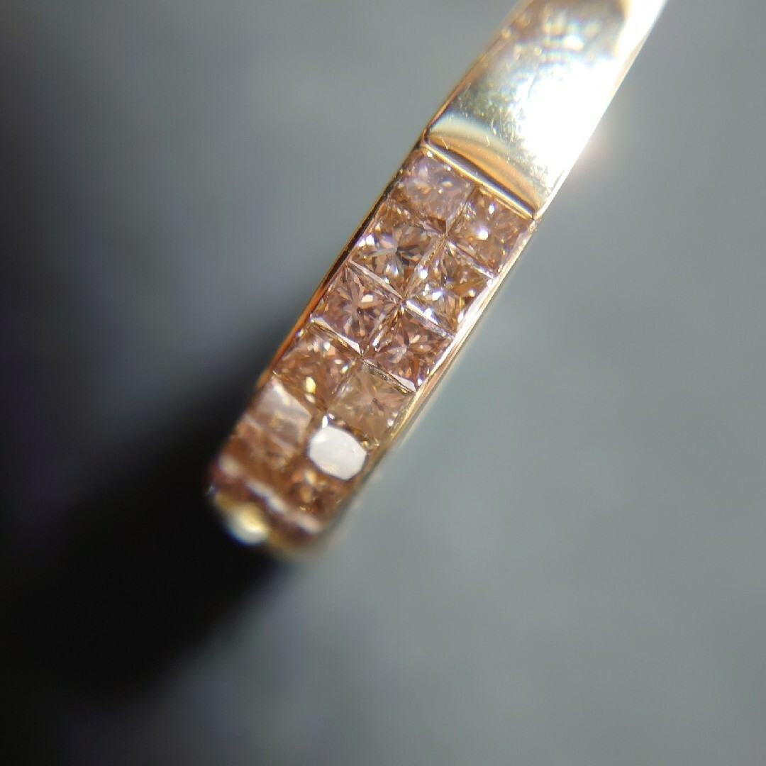 【GSTV】ブラウンダイヤリング0.40ct＋0.80ct  K18YG 11号 レディースのアクセサリー(リング(指輪))の商品写真