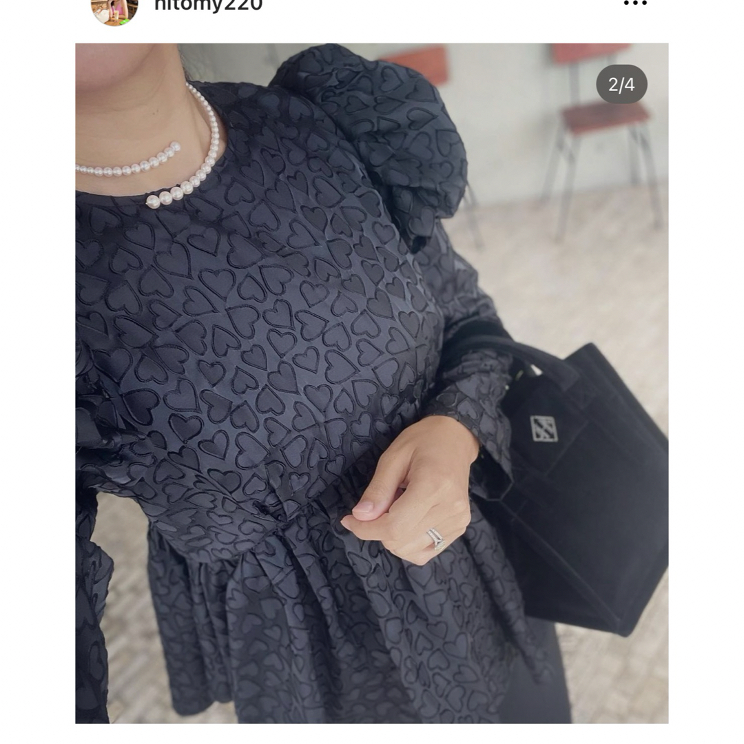 Chesty - jnhearts Heart blouse/Blackの通販 by canchan's shop