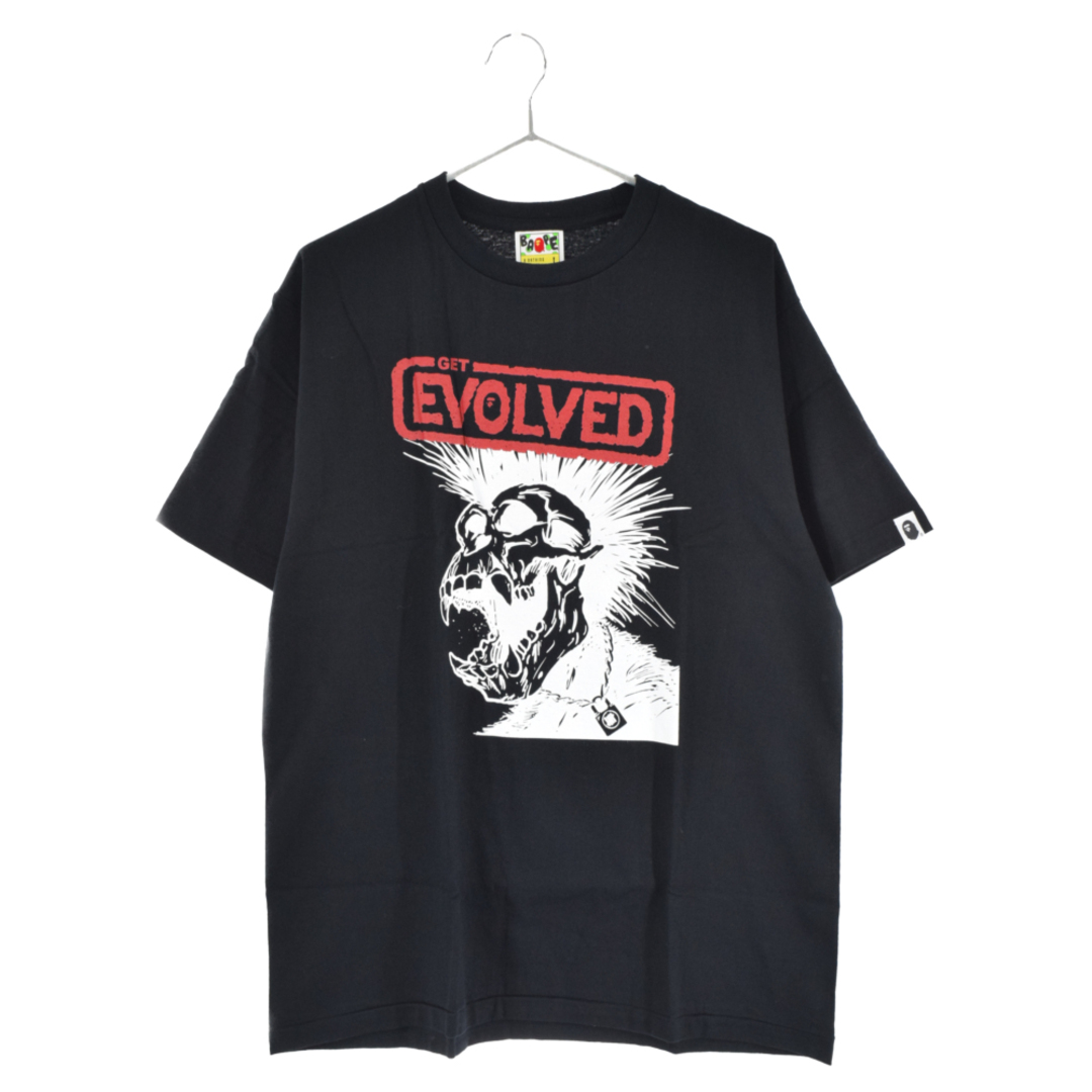 A BATHING APE アベイシングエイプ UNDEFEATED EVOLVED TEE アンディフィーテッド フロントロゴプリント半袖Tシャツ ブラック 1C73110903