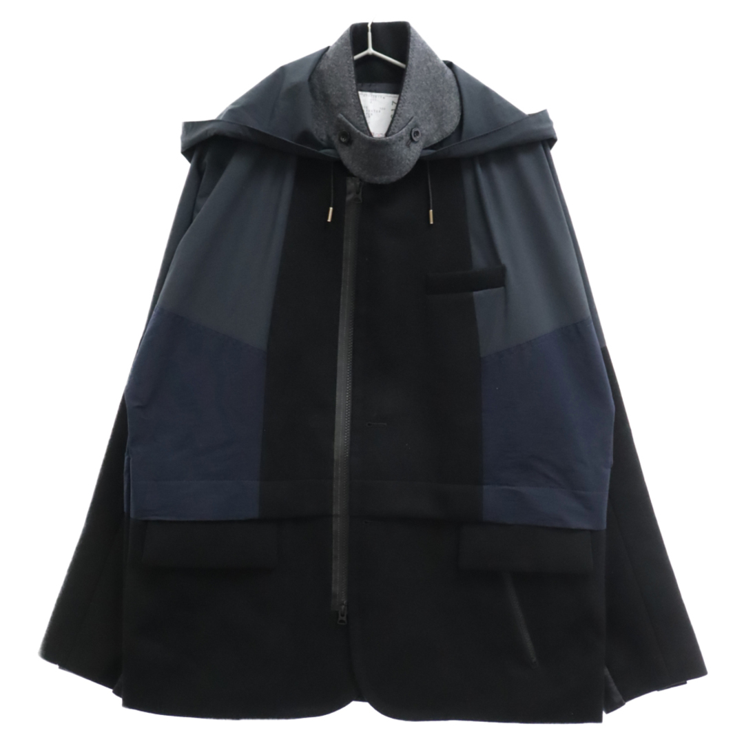 sacai - Sacai サカイ 21AW Wool Melton Jacket 再構築 ドッキング