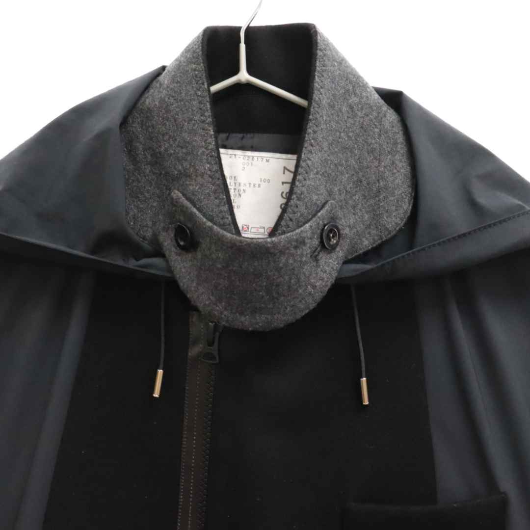 sacai - Sacai サカイ 21AW Wool Melton Jacket 再構築 ドッキング ...