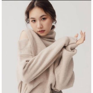 RANDEBOO ランデブー Asymmetry wool knit