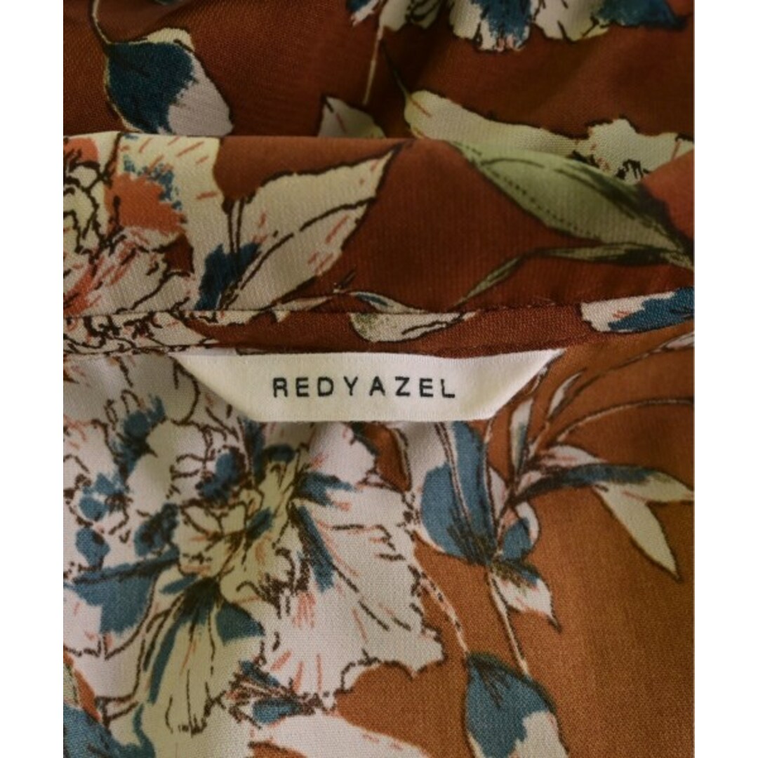 REDYAZEL(レディアゼル)のREDYAZEL レディアゼル ワンピース M 茶x青x白(花柄) 【古着】【中古】 レディースのワンピース(ひざ丈ワンピース)の商品写真