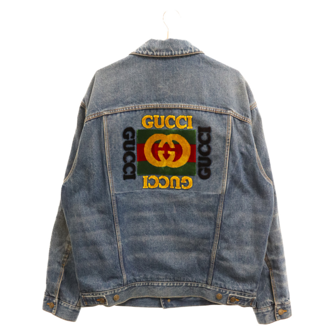 Gucci - GUCCI グッチ 19SS Oversize Denim Jacket with Patches