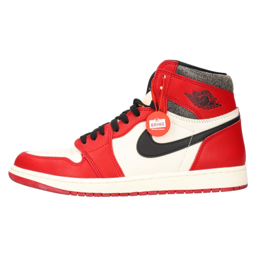 NIKE ナイキ AIR JORDAN 1 HIGH OG CHICAGO LOST & FOUND エアジョーダン1ハイロストアンドファウンドスニーカー ホワイト/レッド DZ5485-612 US10.5/28.5cm