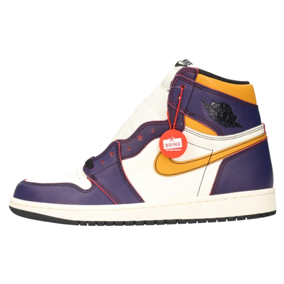 NIKE SB ナイキエスビー AIR JORDAN 1 RETRO HIGH OG DEFIANT LAKERS CD6578-507 エアジョーダン1 ハイ ディフィアント レイカーズ シカゴ ハイカットスニーカー US10/28cm