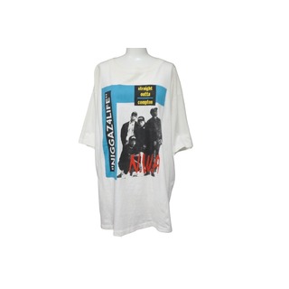 N.W.AＴシャツ 半袖 raptee ラップT ラップTEE 90's 90年代 vintage ヴィンテージ TシャツサイズXL 良品 中古 55369(Tシャツ(半袖/袖なし))