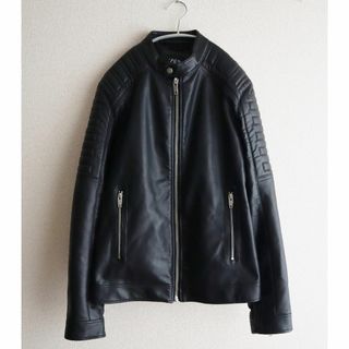 ザラ(ZARA)のZARA ザラ　フェイクレザー シングルライダースジャケット レザージャケット(ライダースジャケット)