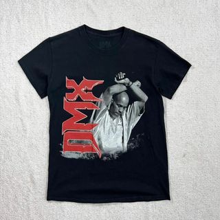 DMX ラッパー ラップ ヒップホップ Tシャツ 半袖 ブラック S(Tシャツ/カットソー(半袖/袖なし))