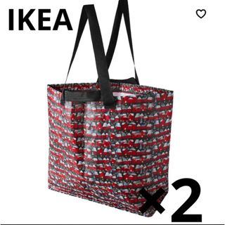 イケア(IKEA)の新品 IKEA バッグ クリスマスバッグ M2枚セット(収納/キッチン雑貨)