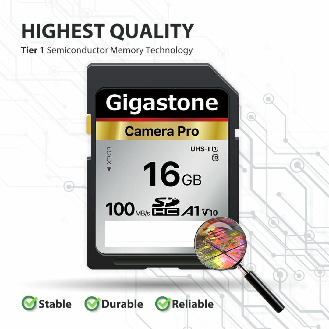 【色:16GBCameraPro5-Pack】Gigastone SDカード 1