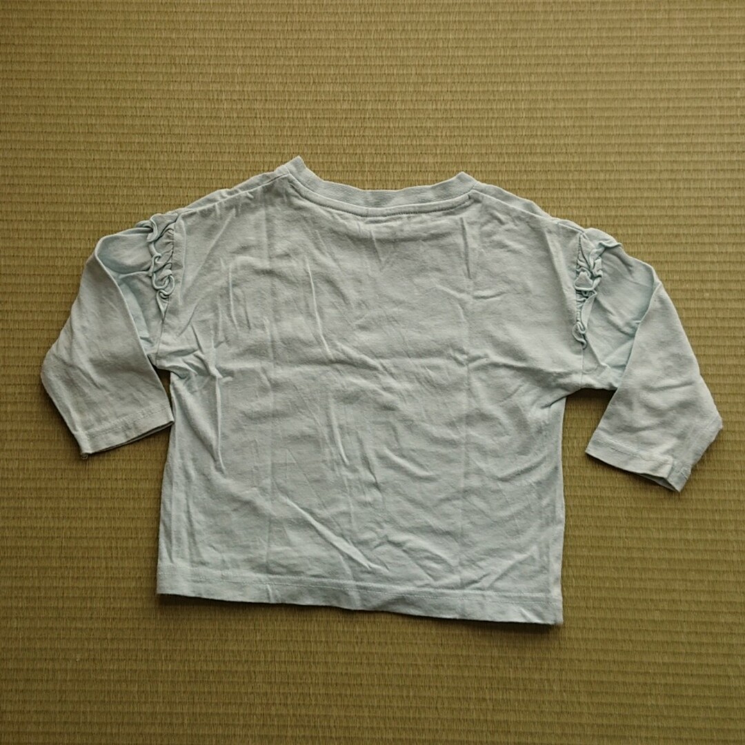 しまむら(シマムラ)のロングTシャツ女の子90cm 2枚セット キッズ/ベビー/マタニティのキッズ服女の子用(90cm~)(Tシャツ/カットソー)の商品写真