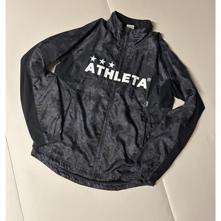 アスレタ(ATHLETA)の新品未使用アスレタ上下セット 裏地付きウインドジャケット＆パンツ (ブラック）Ｍ(ウェア)