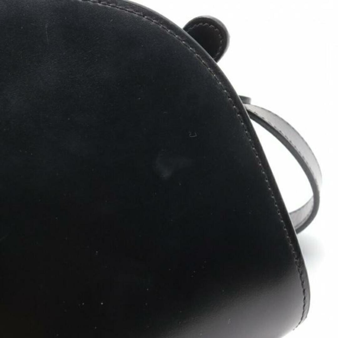 A.P.C(アーペーセー)のハーフムーン ショルダーバッグ レザー ブラック レディースのバッグ(ショルダーバッグ)の商品写真