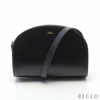 A.P.C - ハーフムーン ショルダーバッグ レザー ブラックの通販 by