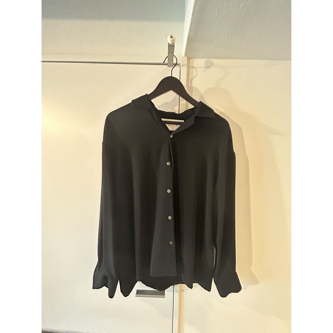 古着CITY Long Sleeve shirts (Black,M)