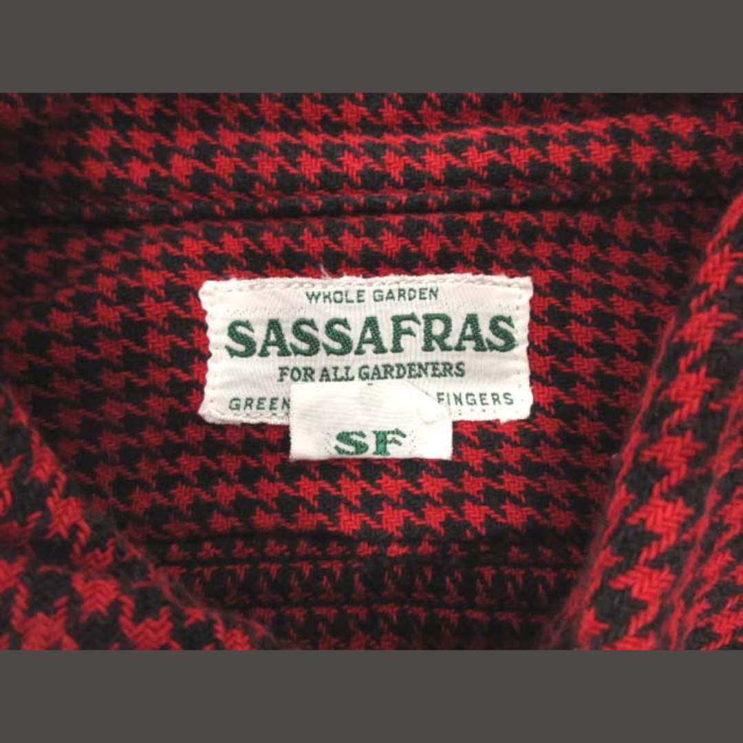 ササフラス SASSAFRAS ワークシャツ ハンティングシャツ 千鳥格子 S