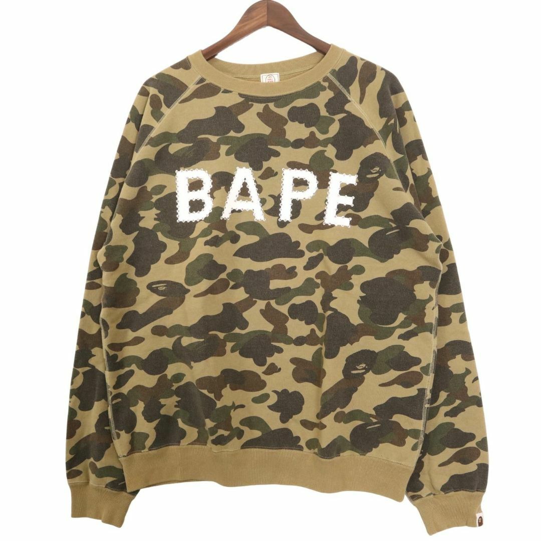 A BATHING APE アベイシングエイプ 90s 1stカモ スウェット-