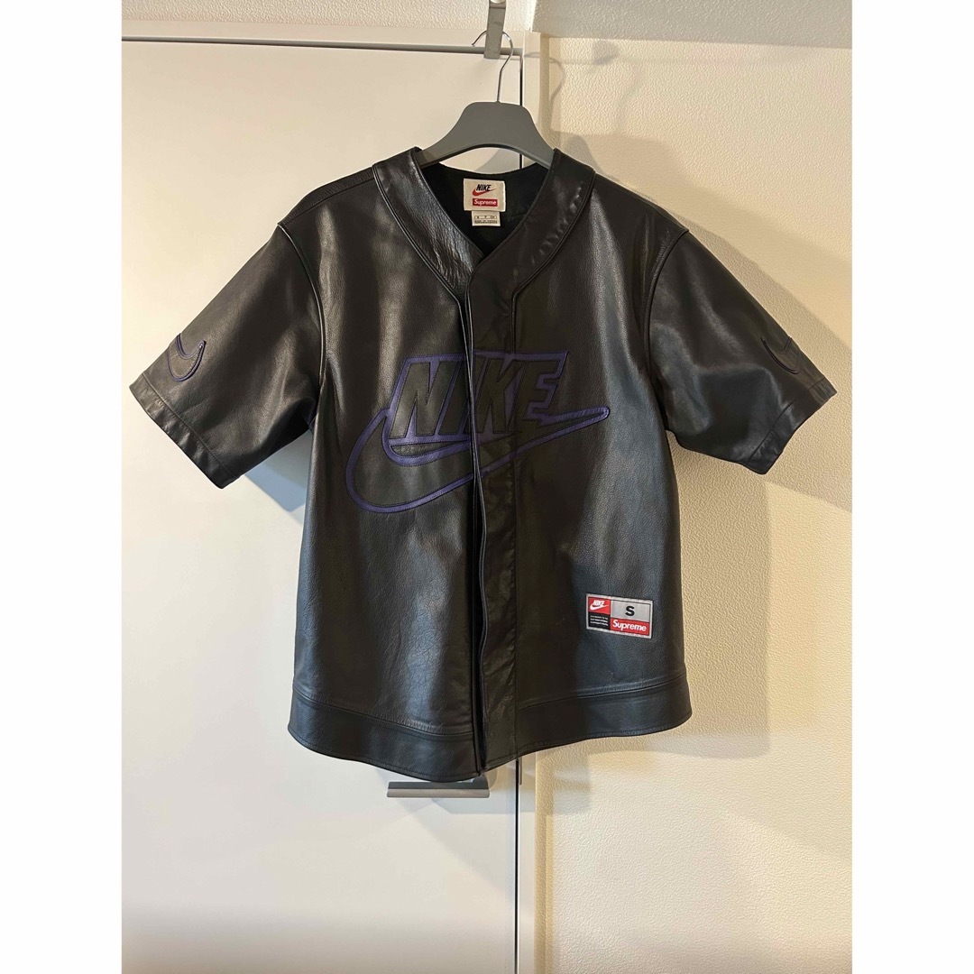 supreme Nike baseball Leather Jacket (S)ストリート