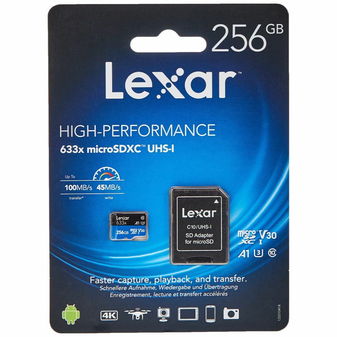 【人気商品】256GB microSDXCカード マイクロSD Lexar レキ