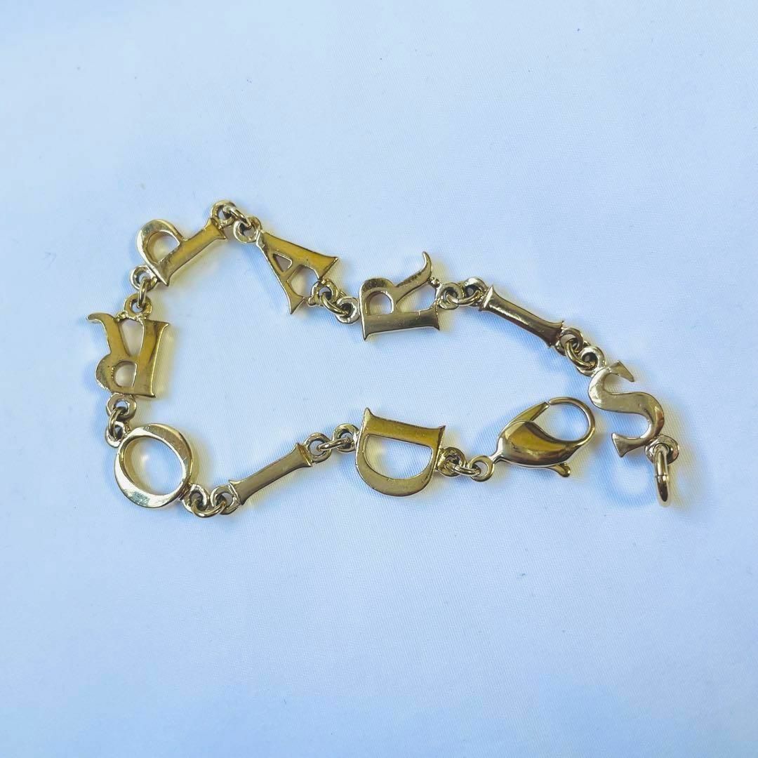 Christian Dior - 美品 Dior ブレスレット CD ロゴ ゴールド 19cmの