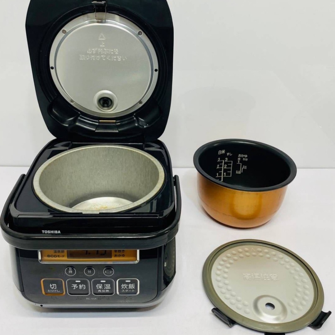 東芝(トウシバ)のTOSHIBA 炊飯器　3合　RC-5SK スマホ/家電/カメラの調理家電(炊飯器)の商品写真